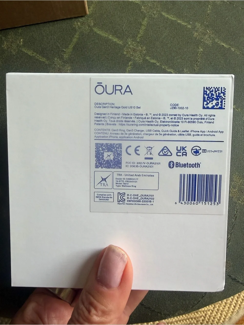 PRICE DROP Oura Ring GOLD Heritage Size 10 ~ NEW - Picture 6 of 6